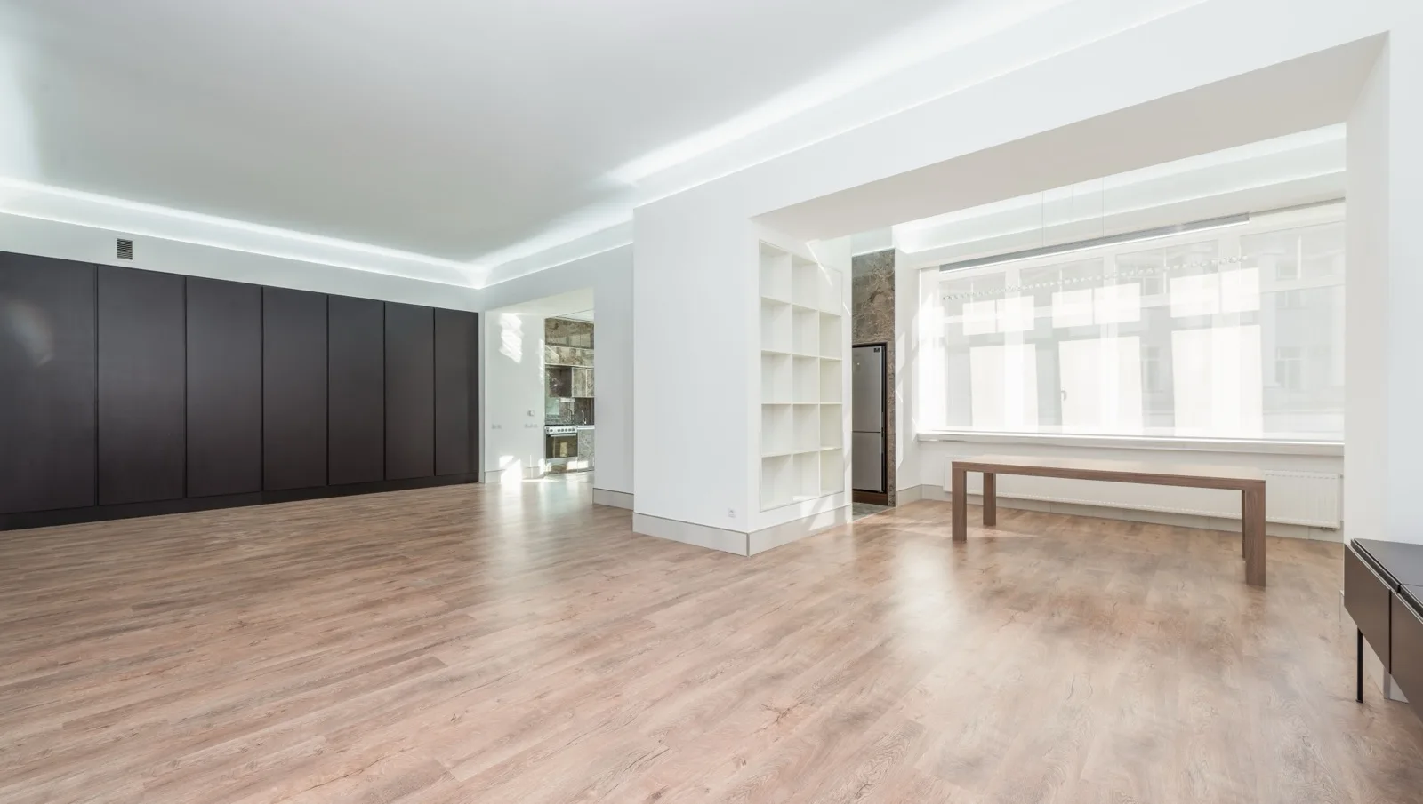 Cleared interior of a St. Louis property after a full cleanout